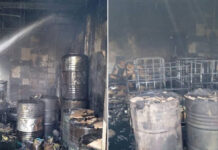 Чүйдө унаа оңдоочу жайдан өрт чыккан