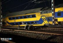 Голландияда поезд рельстен чыгып кетип, бир адам каза болду