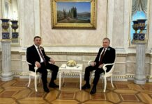 Жапаров в Москве встретился с Мирзиёевым