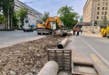 На Киевской-Советской расширяют тротуар, остановку перенесли