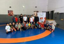 Благодаря «Альянс Алтыну» борцовские залы Таласа оснастили олимпийскими матами