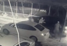 Появилось видео обстрела бронированного джипа с миллионами долларов в Кара-Суу