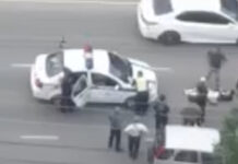 В микрорайоне Асанбай на пешеходном переходе сбили девушку — видео