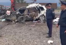 Появилось еще одно видео с места страшного ДТП на объездной с 8 жертвами