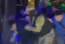 Видео жесткого задержания в ночном клубе Оша