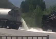 ВИДЕО: Сосновкада 15 тонна күйүүчү май төгүлдү