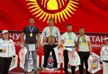 Биринчи май райондук күзөт кызматкери Азия чемпионатында мас-рестлинг боюнча 3-орунга ээ болду