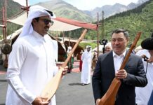 Катардын эмири кыргыздын салты менен таанышты