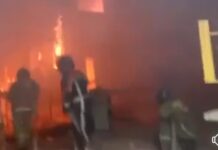 В Бишкеке на складе произошел пожар