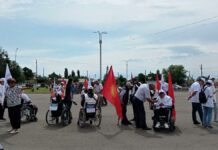 Ысык-Көлдө майыптыгы барлардын жөө жүрүшү өтүүдө