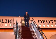 Президент Германии прибыл в Кыргызстан с официальным визитом