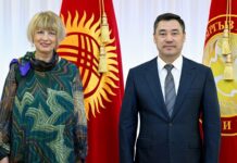 Садыр Жапаров принял генсека ОБСЕ Хельгу Марию Шмид