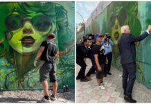 В Бишкеке появился новый мурал, в создании которого принял участие президент Германии