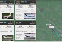 Москвадан жеке учак менен ишкерлер учуп кетүүдө