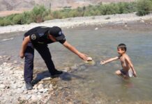 Талас: Бакай-Ата РИИБдин кызматкерлери суу жээгинде этият болууга чакырат