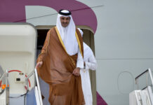 Катардын эмири Кыргызстанга келди