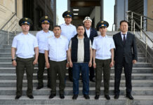 Жапаров и Ташиев открыли новое здание Управления ГКНБ по Таласской области