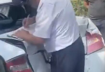 В Бишкеке произошло ДТП с участием автобуса и трех легковушек