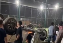 «Lexus» перевернулся возле парка «Ынтымак-2». За рулем был 18-летний парень