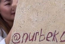 Девушка, изрисовавшая колонну амфитеатра в парке, все стерла и извинилась