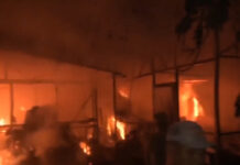 В Бишкеке произошел пожар в жилом доме — видео