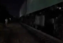 Поезд насмерть сбил девушку в Бишкеке. Осторожно, видео!