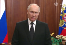 Путин: куралдуу козголоң жолуна жана террордук ыкмаларга барган ар бир адам сөзсүз жазага тартылат