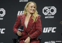 Фанат во время пресс-конференции позвал Валентину Шевченко на свидание