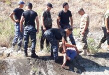 Баткенде милиция кызматкерлери каналга агып бара жаткан аялды куткарып калышты