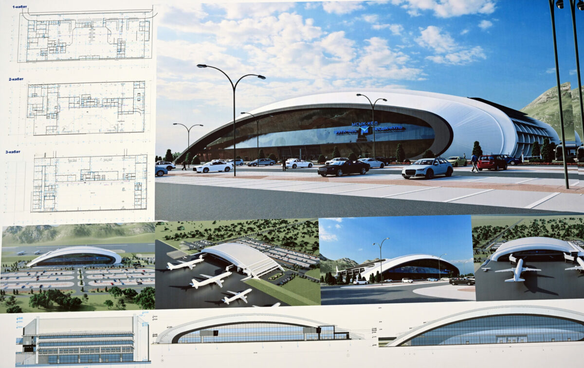 2t В Тамчи начали строить новое здание аэропорта «Иссык-Куль»