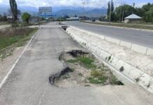 В Караколе плохо отремонтировали дорогу — ущерб 1,7 млн сомов, возбуждено дело