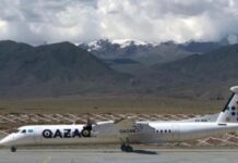 Аэропорт «Иссык-Куль» принял первый рейс из Алматы в турсезон