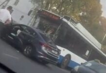 В Бишкеке произошло ДТП с участием троллейбуса