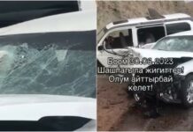 Бишкек-Нарын-Торугарт унаа жолунда жол кырсыгы катталып, 5 адам каза тапты