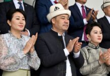Жапаров и первая леди приняли участие в открытии национального праздника Монголии