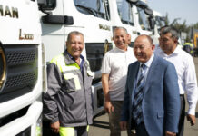 Городским службам Бишкека передали 76 единиц новой спецтехники — фото