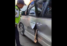 В Бишкеке в машине во время движения взорвалось ГБО — видео