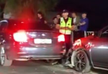 В Бишкеке произошло ДТП с участием нескольких машин — видео