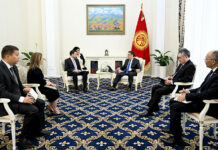 Жапаров Улуу Британиянын Кыргызстандагы элчисин кабыл алды