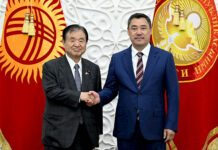 Жапаров Япониянын Өкүлдөр палатасынын депутатын кабыл алды