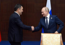 Путин поздравил Жапарова и народ Кыргызстана с Днем независимости страны