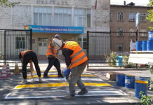 Борбордун жол чийиндери жаңыланууда