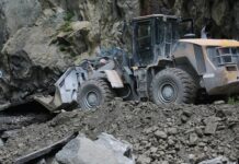 Участок дороги Север – Юг Арал – Казарман закрыт из-за оползня