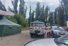 Скопление фур на границе. Для водителей развернули палаточные пункты помощи