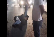 Возле парка имени Ататюрка сбили пешехода. Осторожно, видео!