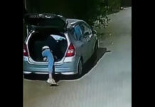 У бишкекчанина угнали «Honda Fit». Преступление попало на видео