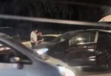 Мужчину, избивавшего женщину на улице в Бишкеке, нашли и доставили в милицию