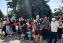 Лебединовка айылынын тургундары нааразылык акциясына чыкты