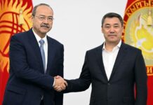 Садыр Жапаров Өзбекстандын премьер-министрин кабыл алды