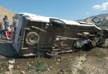 На автодороге Бишкек — Нарын — Торугарт в ДТП пострадали 9 человек